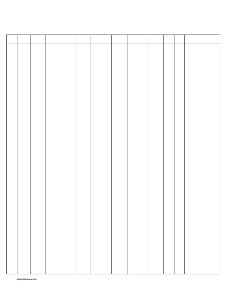 Intake Output Chart for Hospital Use | PDF