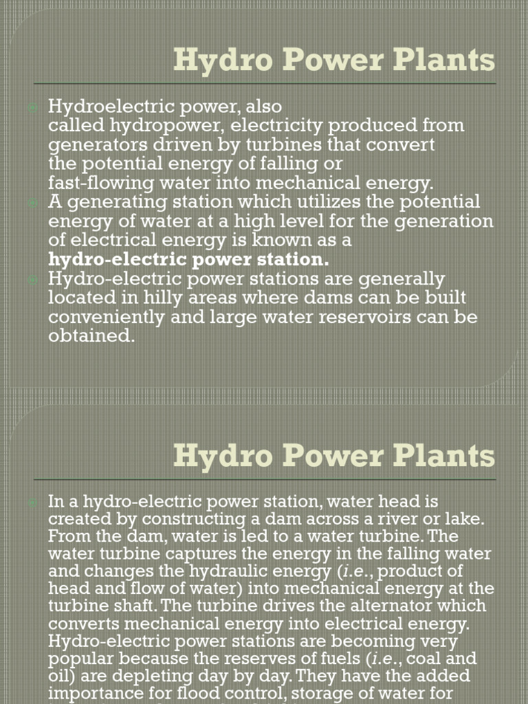 Site Selection for Hydro Power Plants | PDF | Hydroelectricity | Hydropower