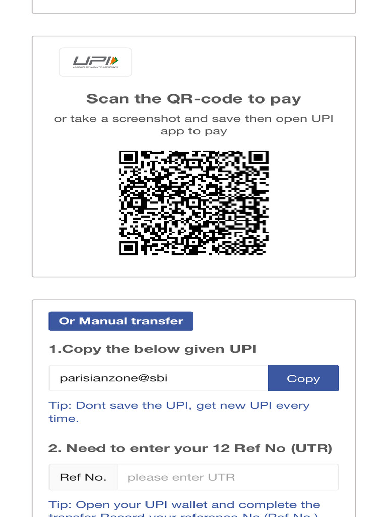 QR Code Payment Instructions | PDF