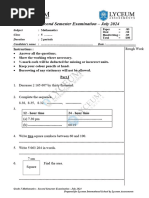 Primary 4 Mathematics Exam Paper | PDF