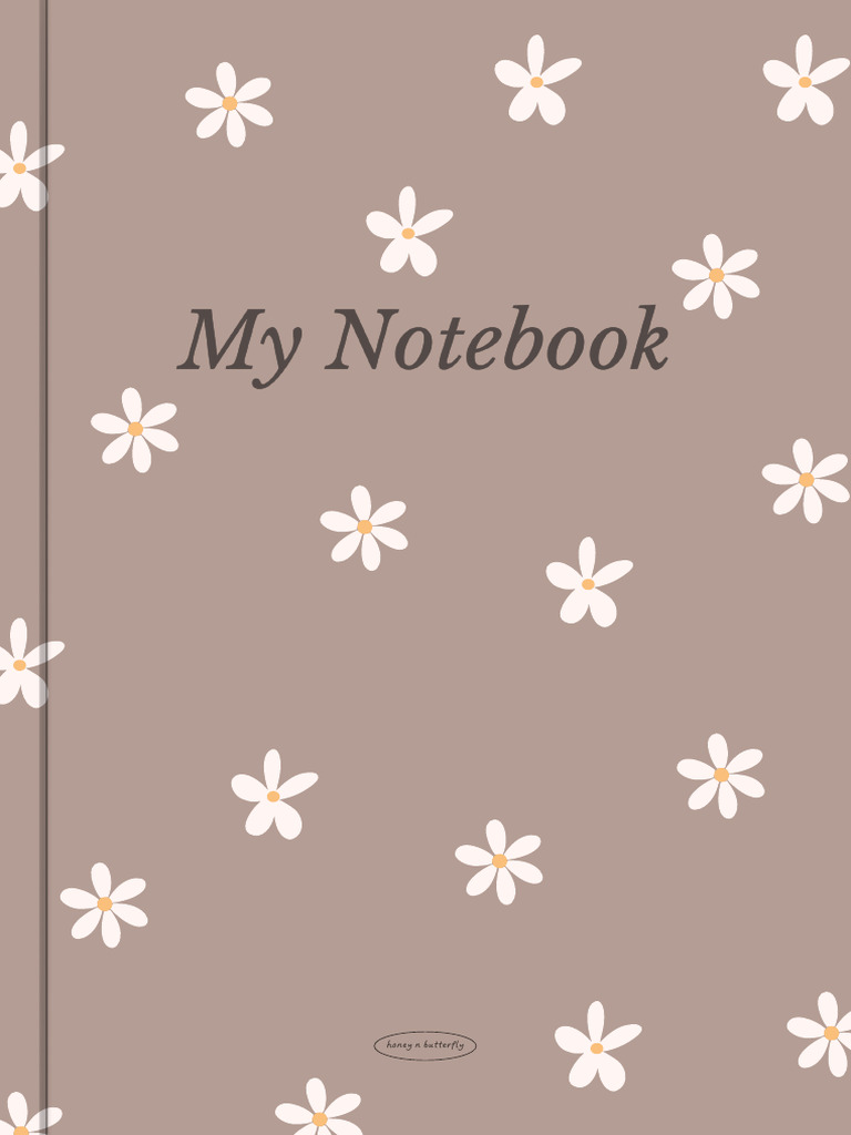 Daisies Notebook Cover 6 | PDF