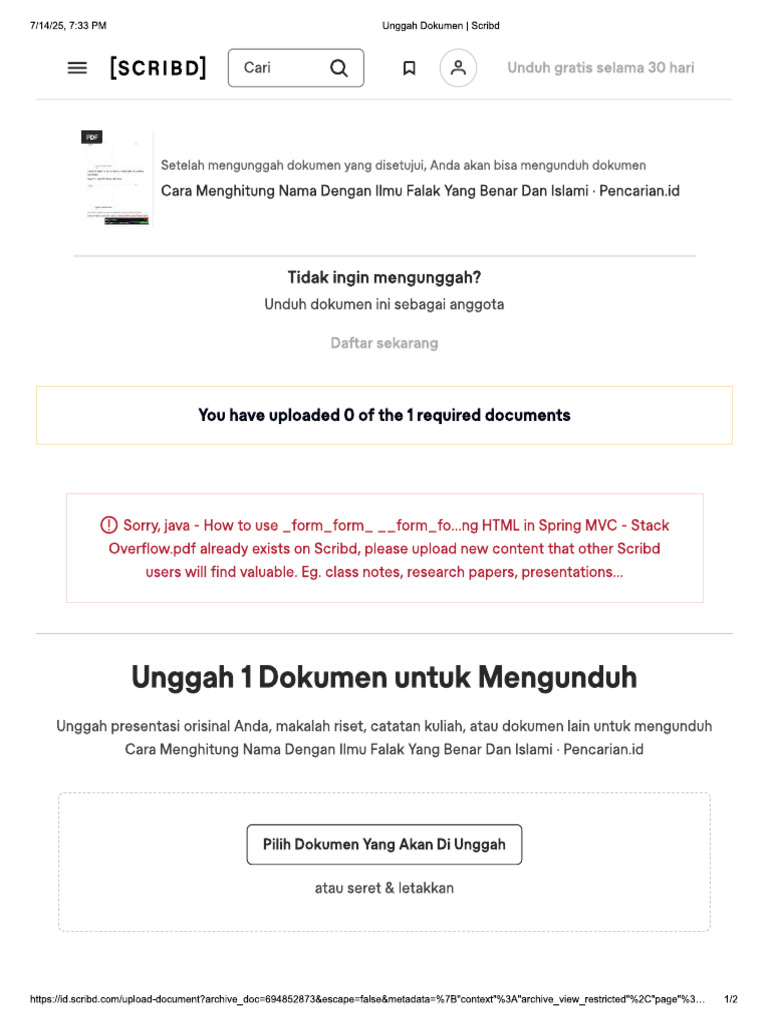Unggah Dokumen - Scribd | PDF