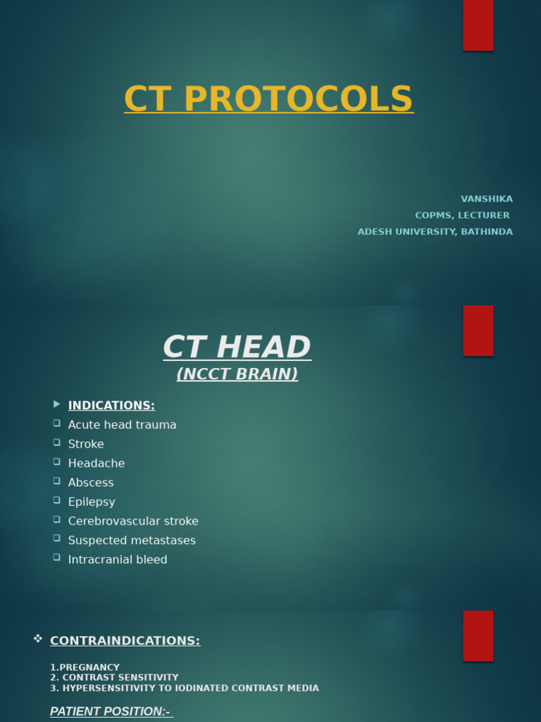 CT Protocols for Nasopharynx and Larynx | PDF | Ct Scan | Radiation Therapy