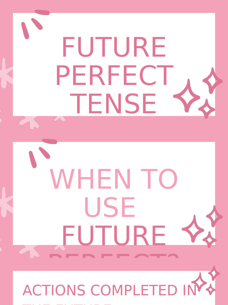 Future Perfect Tense Explained | PDF