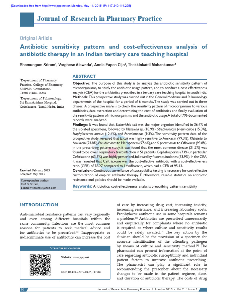 JResPharmPract2270-1232194 032521 | PDF | Methicillin Resistant ...