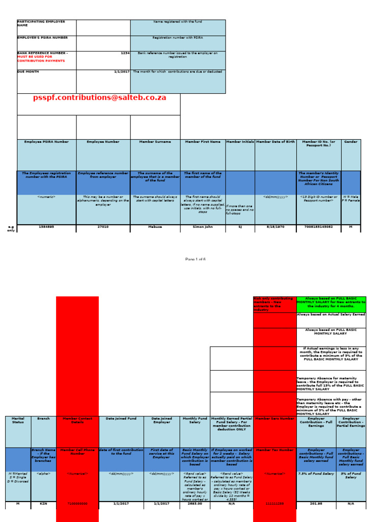Weekly Contribution Rules and Chart | PDF | Salary | Employment