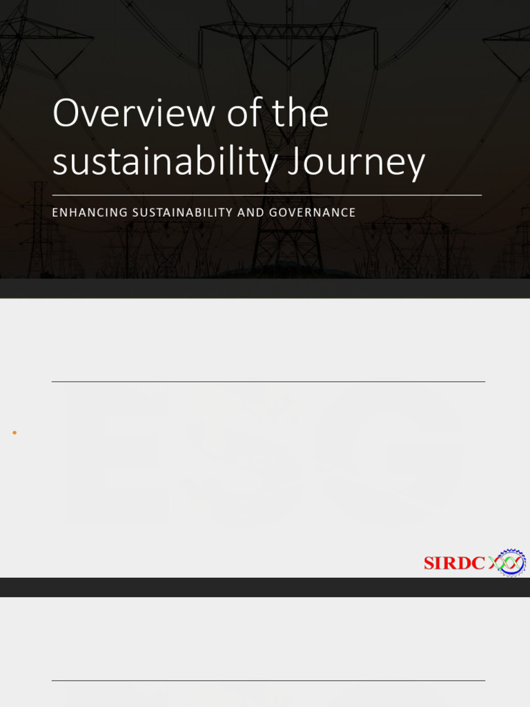 Sustainability Journey: Governance & ESG Analysis | PDF ...
