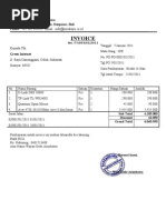 Contoh Template Invois