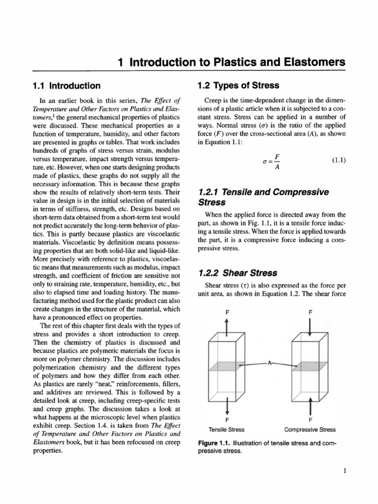 Understanding Stress in Plastics | PDF | Deformation (Engineering ...