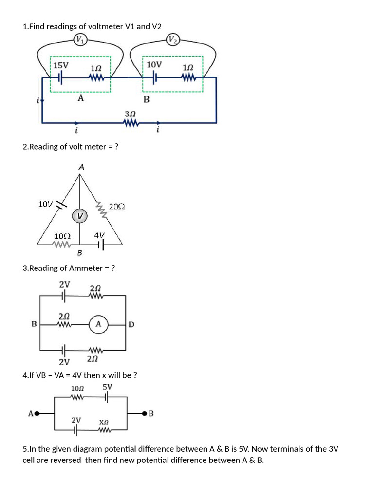 Analyzing Battery Configurations and Currents | PDF