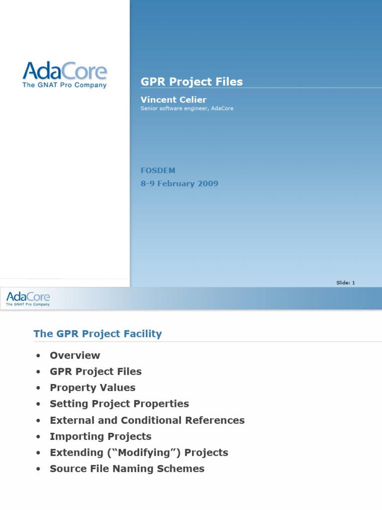 GPR Project Files Overview | PDF | Command Line Interface | Computer File