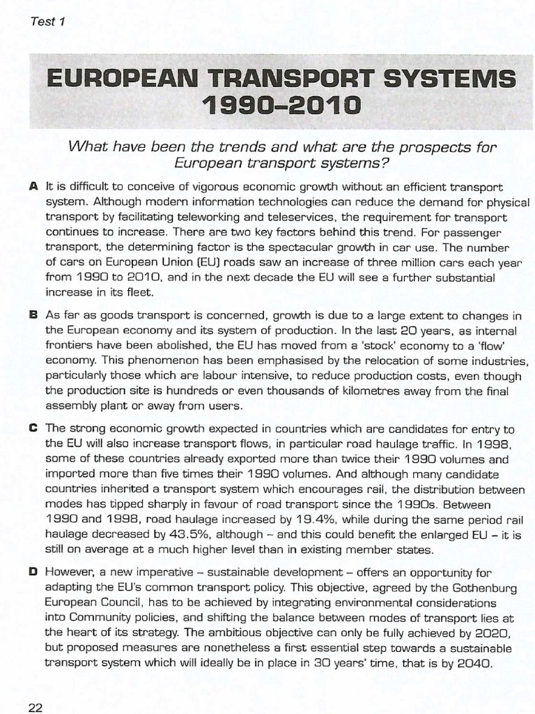 Test 1 Passage 2 IELTS 10 | PDF