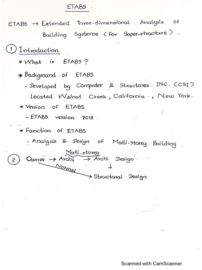 ETABs Notes | PDF