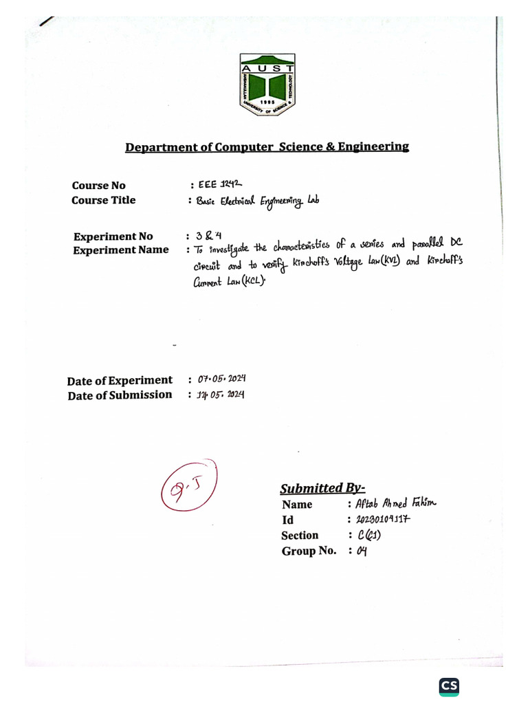 Experiment - 3 & 4 | PDF