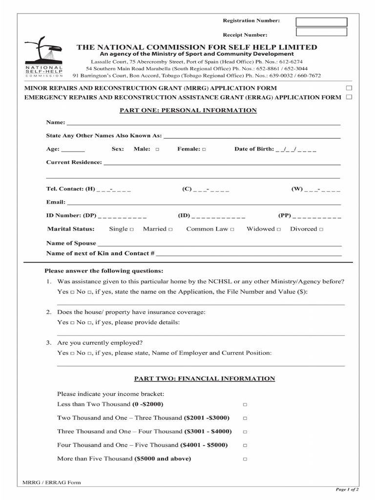 MRRG ERRAG Form | PDF