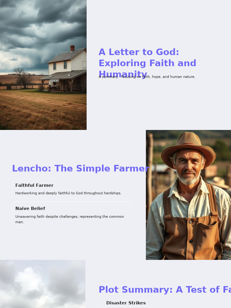 Lencho's Letter: Faith and Irony | PDF
