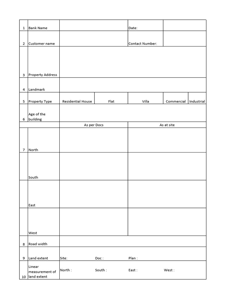 Property Information Form Details | PDF