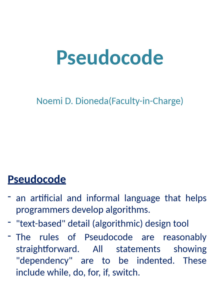 Lab-04-Pseudocode INTRO TO COMPUTING | PDF | Control Flow | Algorithms