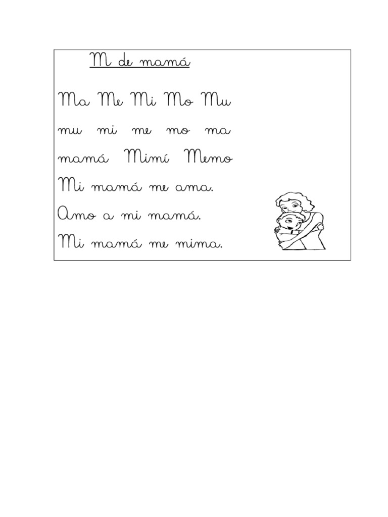 Lectura Letra M | PDF