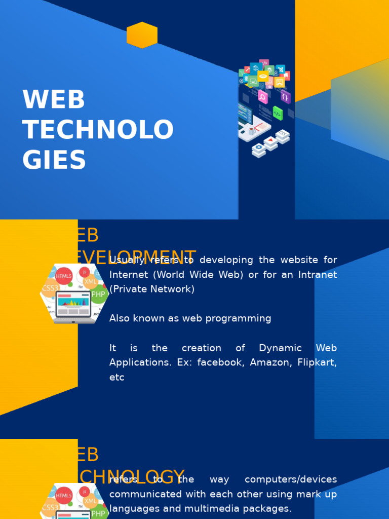 Web Development and Technologies Overview | PDF | World Wide Web ...