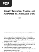 Security Education, Training and Awareness Program | PDF | Information ...