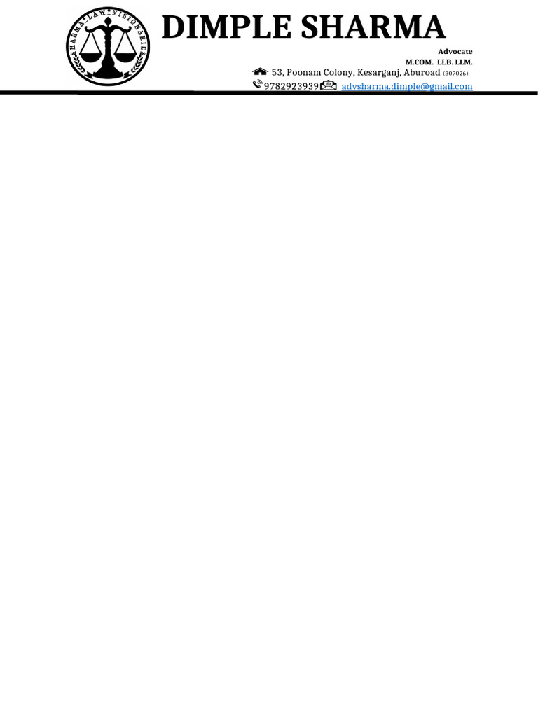 Dimple Letterpad Header Footer | PDF