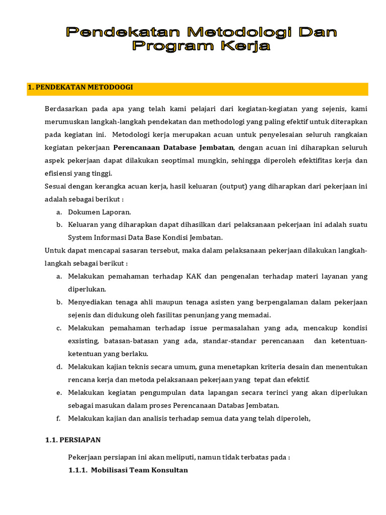 Metodologi Perencanaan Database Jembatan | PDF
