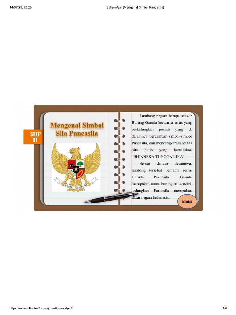 Kartu Gamabar Simbol Pancasila | PDF