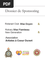 Dossier de Sponsoring - Diner Gala À Sfax