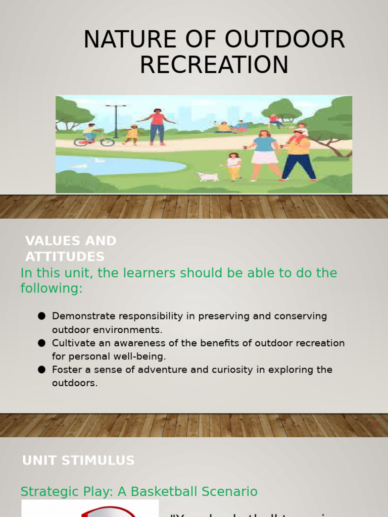 Benefits and Values of Outdoor Recreation | PDF | Recreation | Outdoor ...