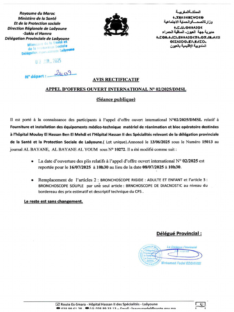 Avis Rectificatif FR 02-2025 | PDF