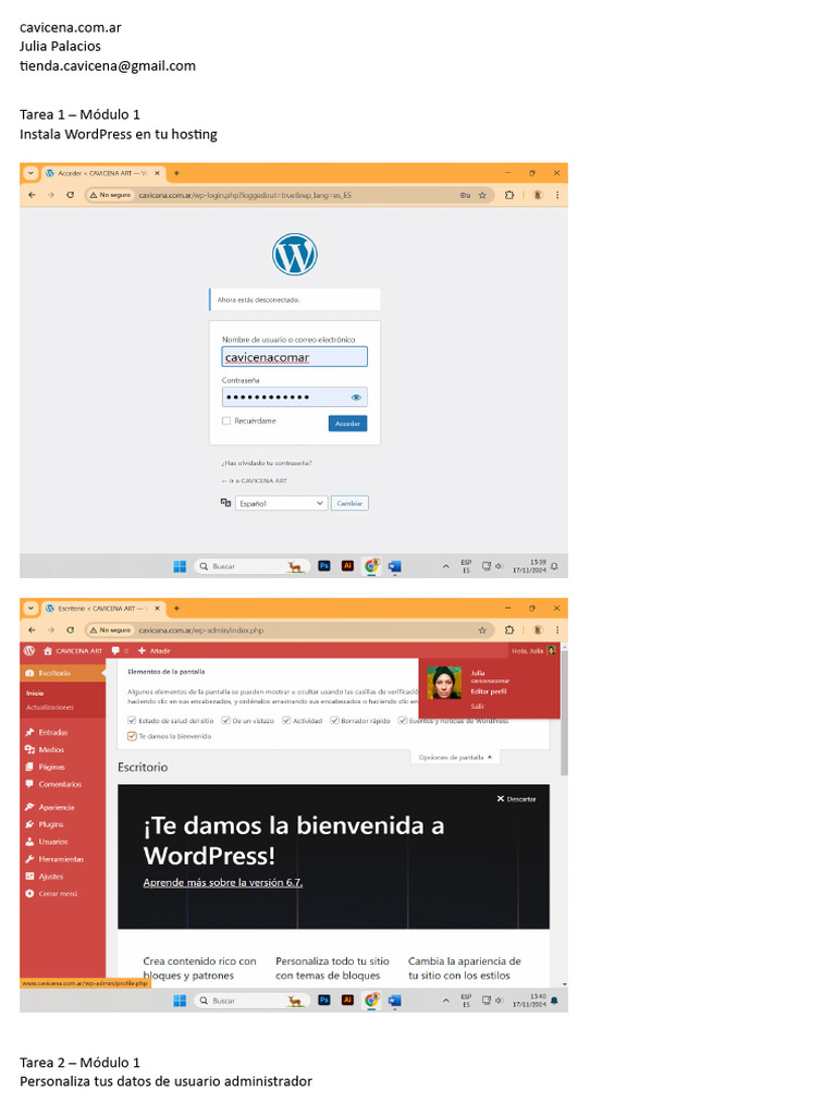 Guía Completa para Crear un Sitio en WordPress | PDF | Diseño | Marca