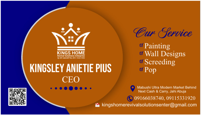 Kings Home Complimentary Card | PDF