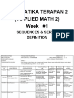 Applied Math 2 Week 1