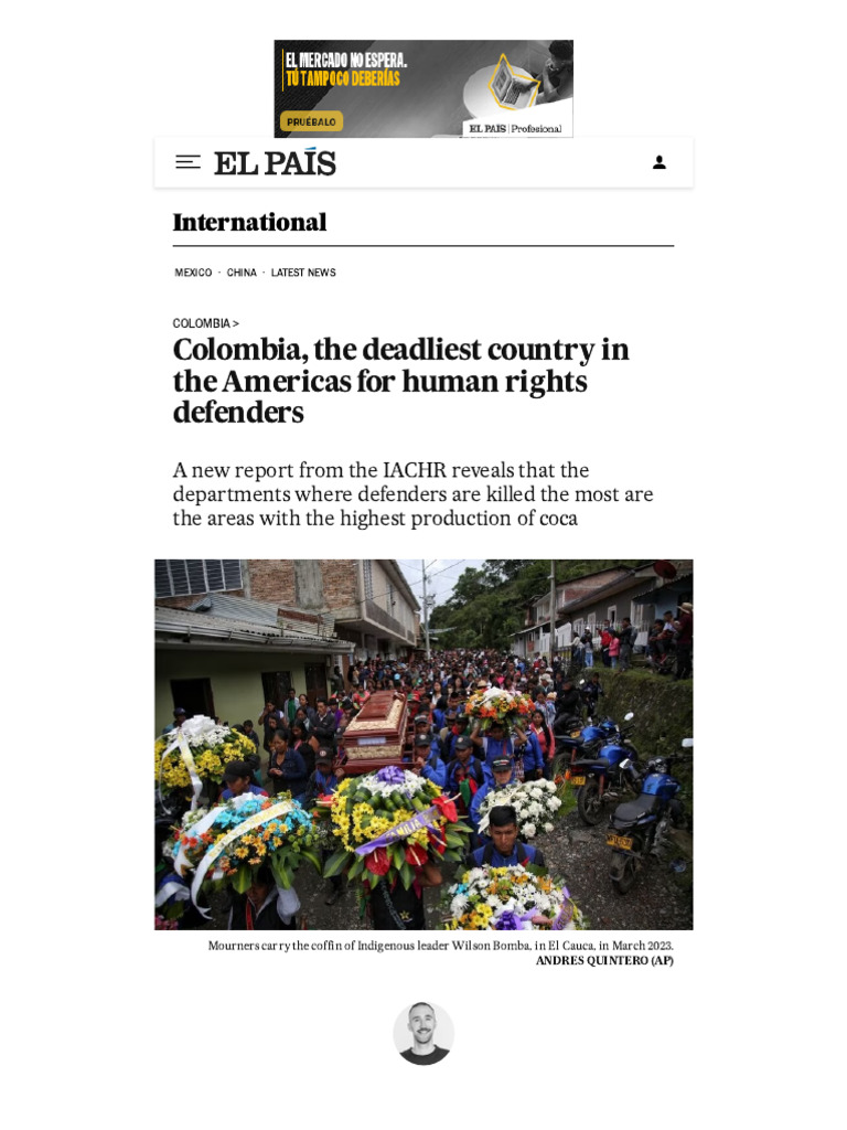 Colombia, The Deadliest Country in The Americas For Human Rights ...