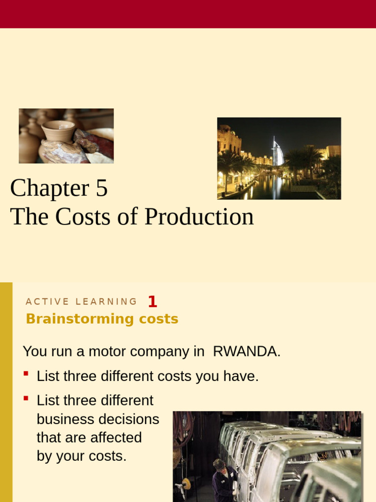 Understanding Production Costs | PDF | Marginal Cost | Profit (Economics)