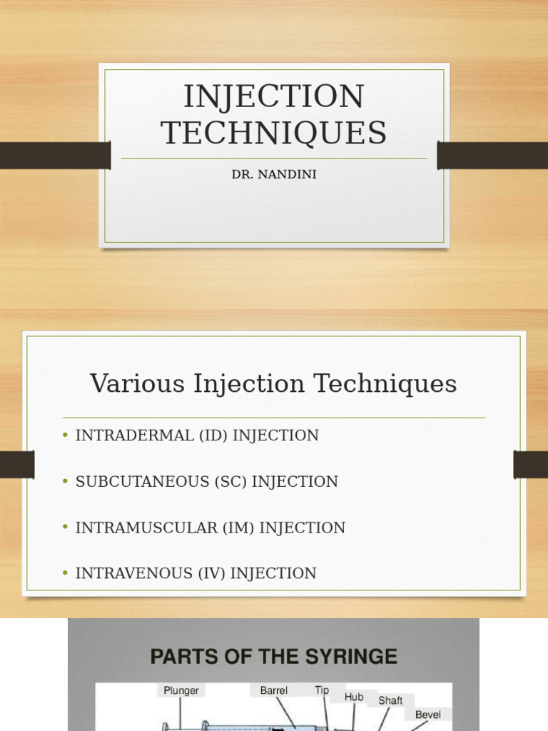 IV vs IM Injection Techniques Explained | PDF | Injection (Medicine ...