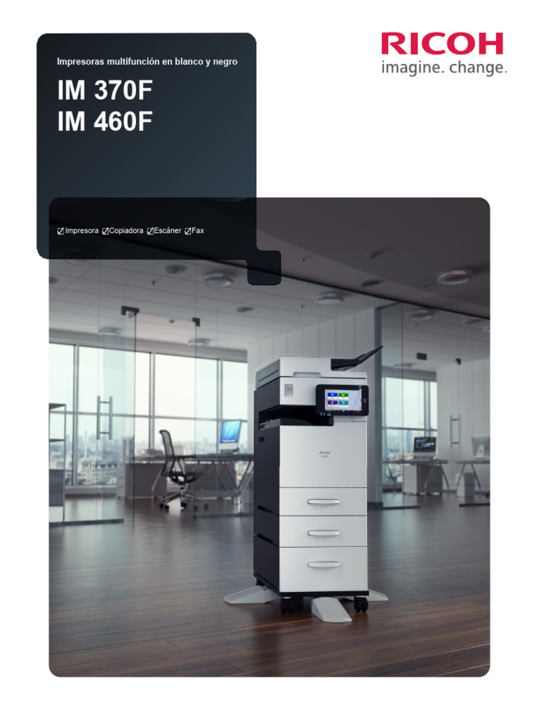 Impresoras RICOH IM 370F y 460F | PDF | Impresora (Computación ...