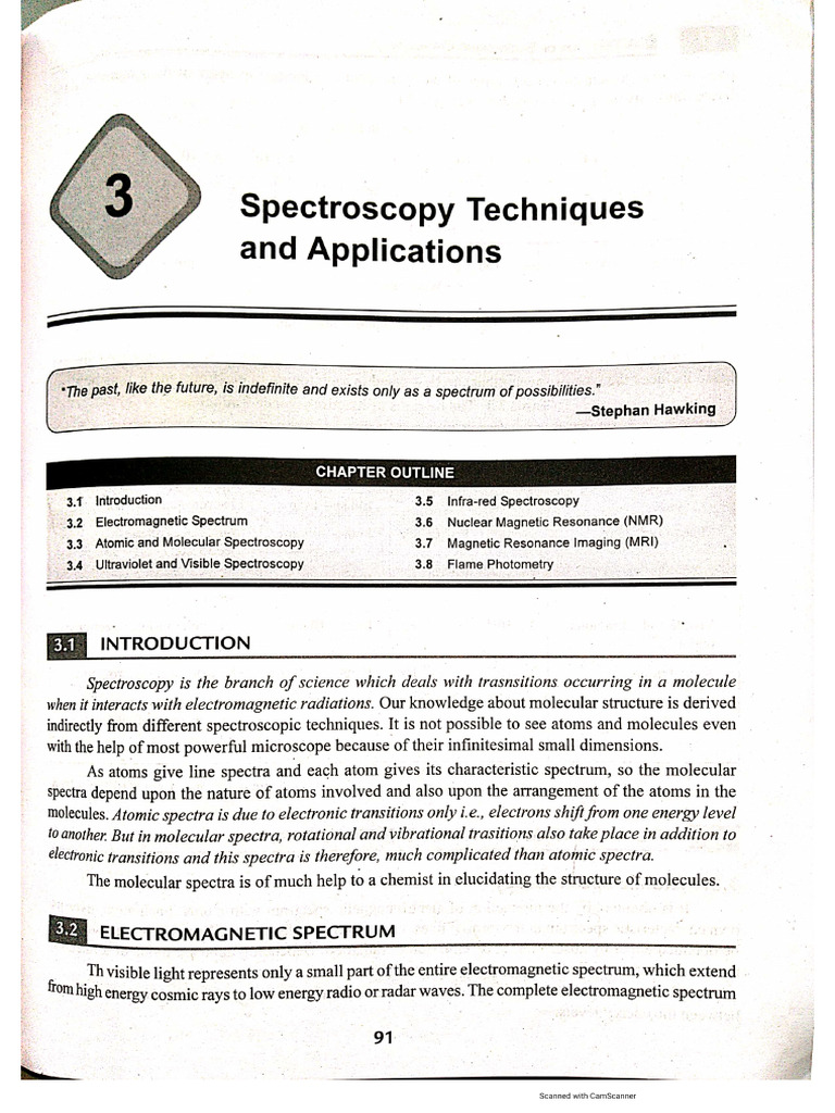 Spectroscopy Techniques and Applications | PDF