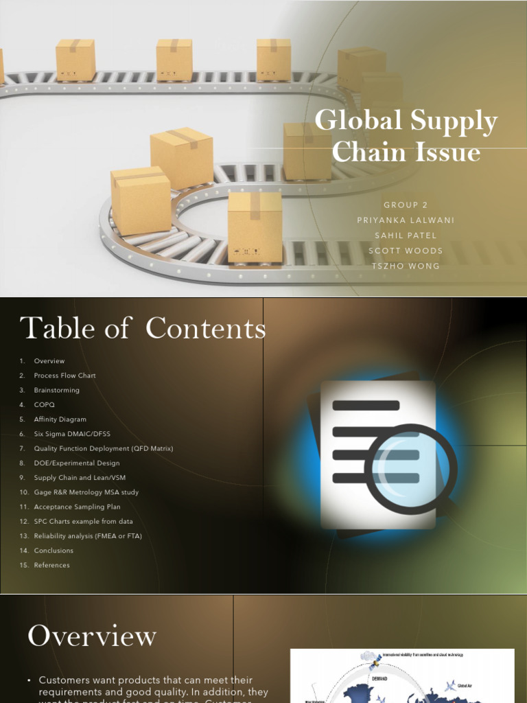 Global Supply Chain Improvement Strategies | PDF | Supply Chain | Six Sigma