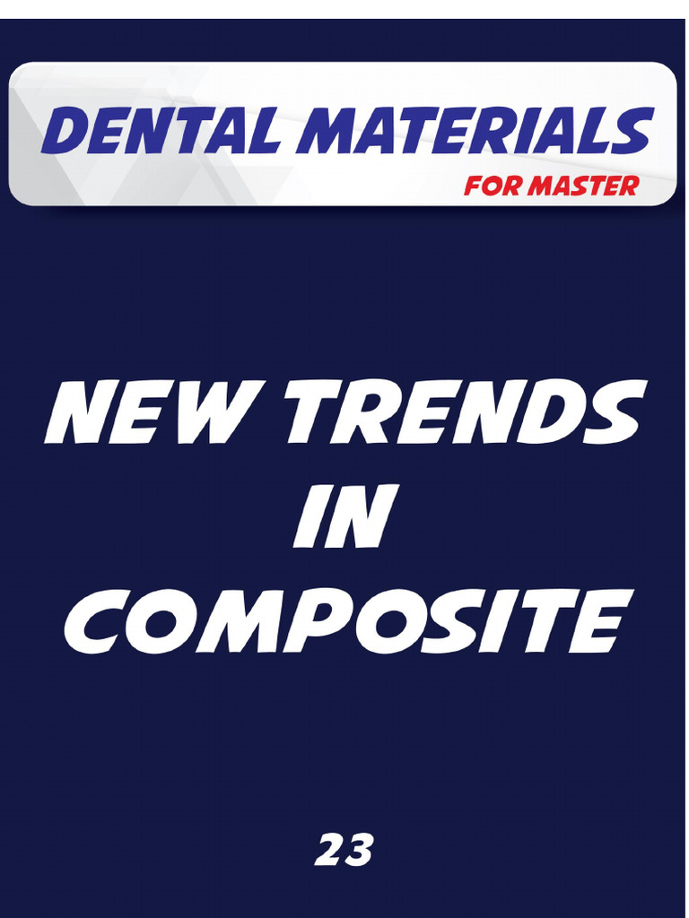 Advances in Dental Composite Materials | PDF | Dental Composite ...