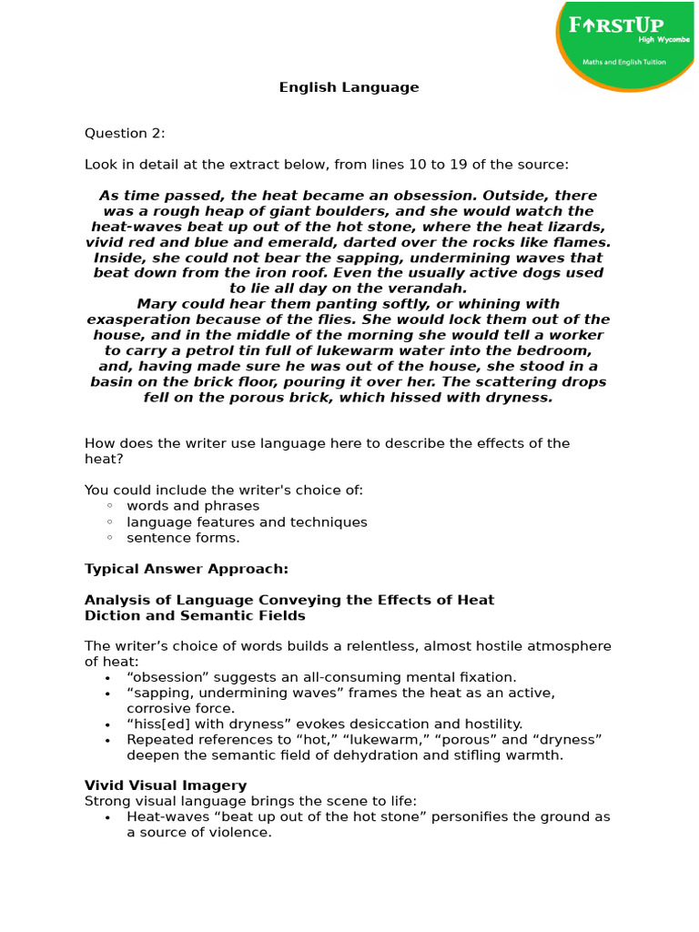 English Language Questions | PDF