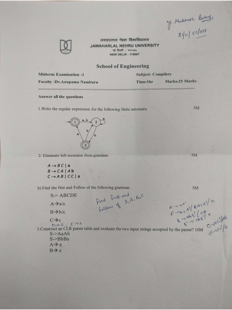Mid Sem Papers | PDF