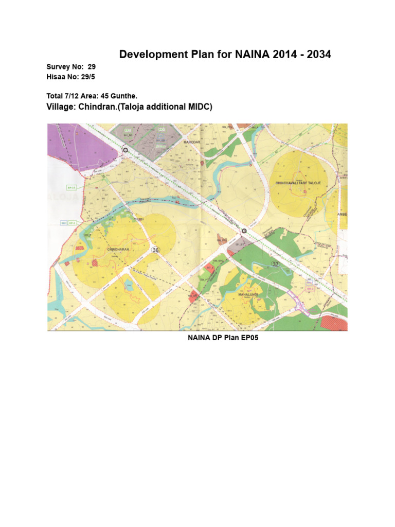 NAINA Development Plan 2014-2034 | PDF