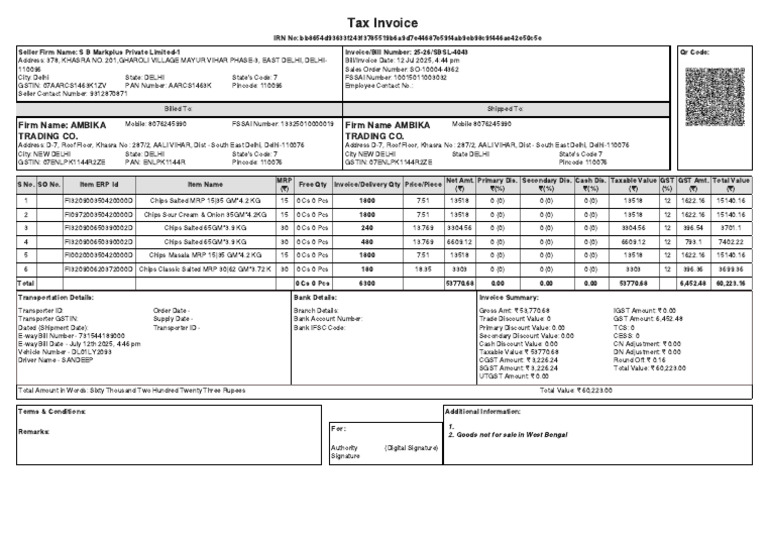 New Dmart Bill Tax Invoice Summary | PDF | Invoice | Payments