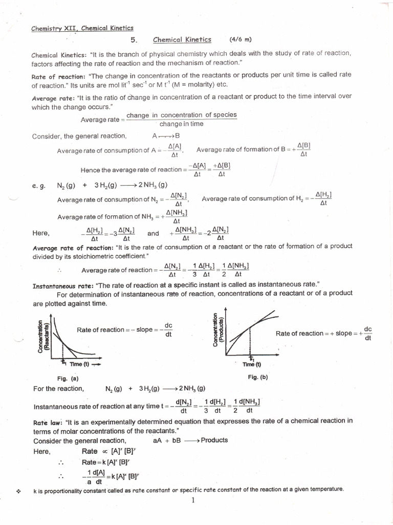 Kinetics 1 PDF | PDF