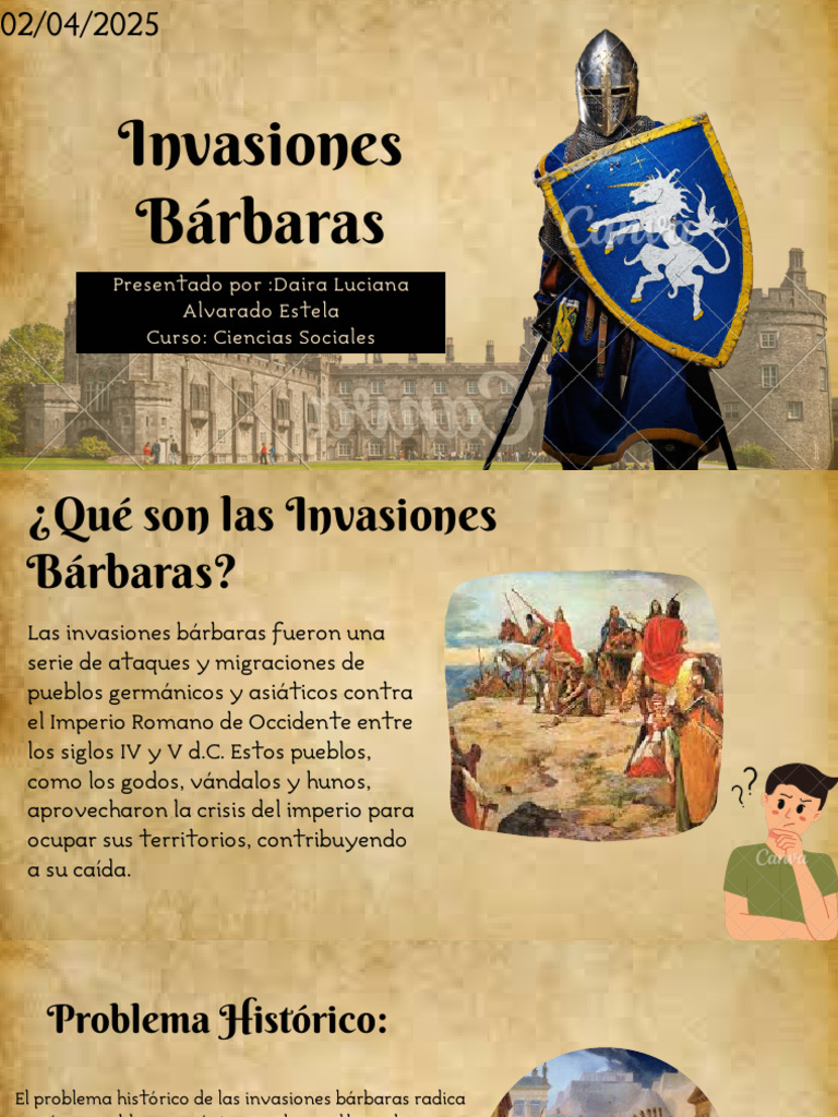 Invasiones Bárbaras y la Caída de Roma | PDF | Pueblos germánicos ...