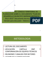 PRESENTACION Concepto Del Ctp PD 2012 -2015