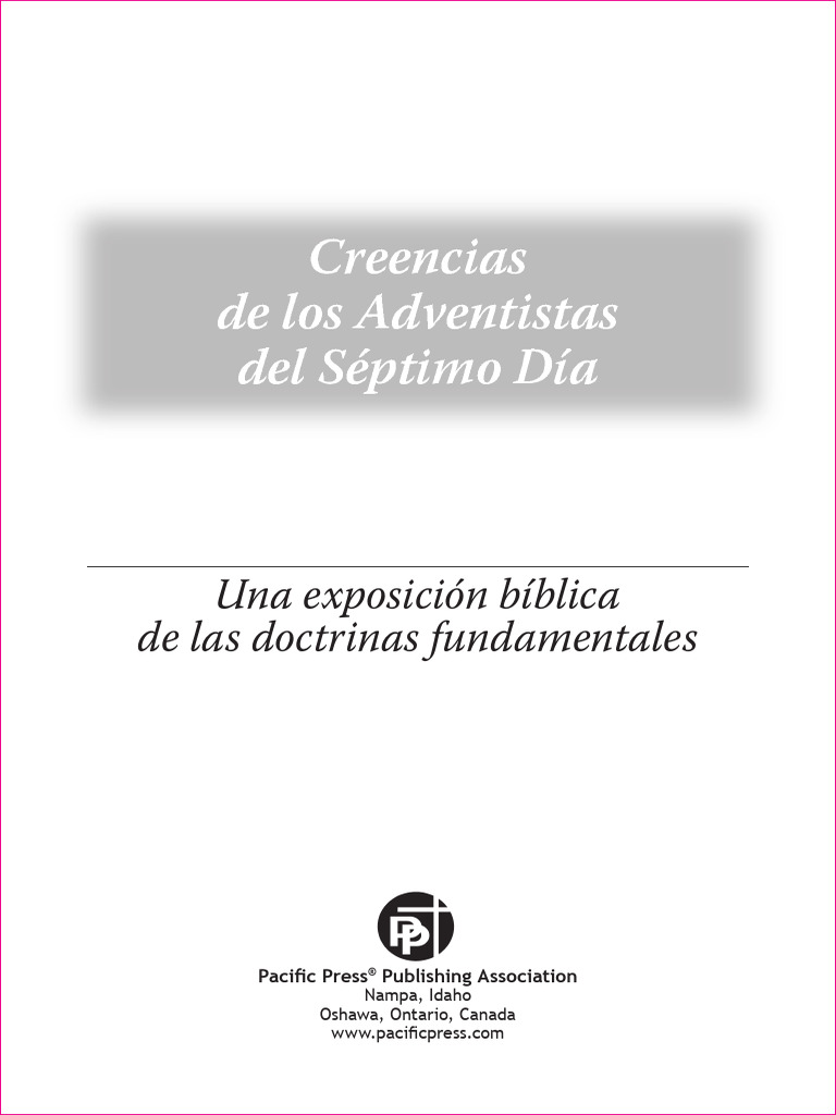 Creencias Fundamentales Adventistas | PDF | Iglesia Adventista del ...
