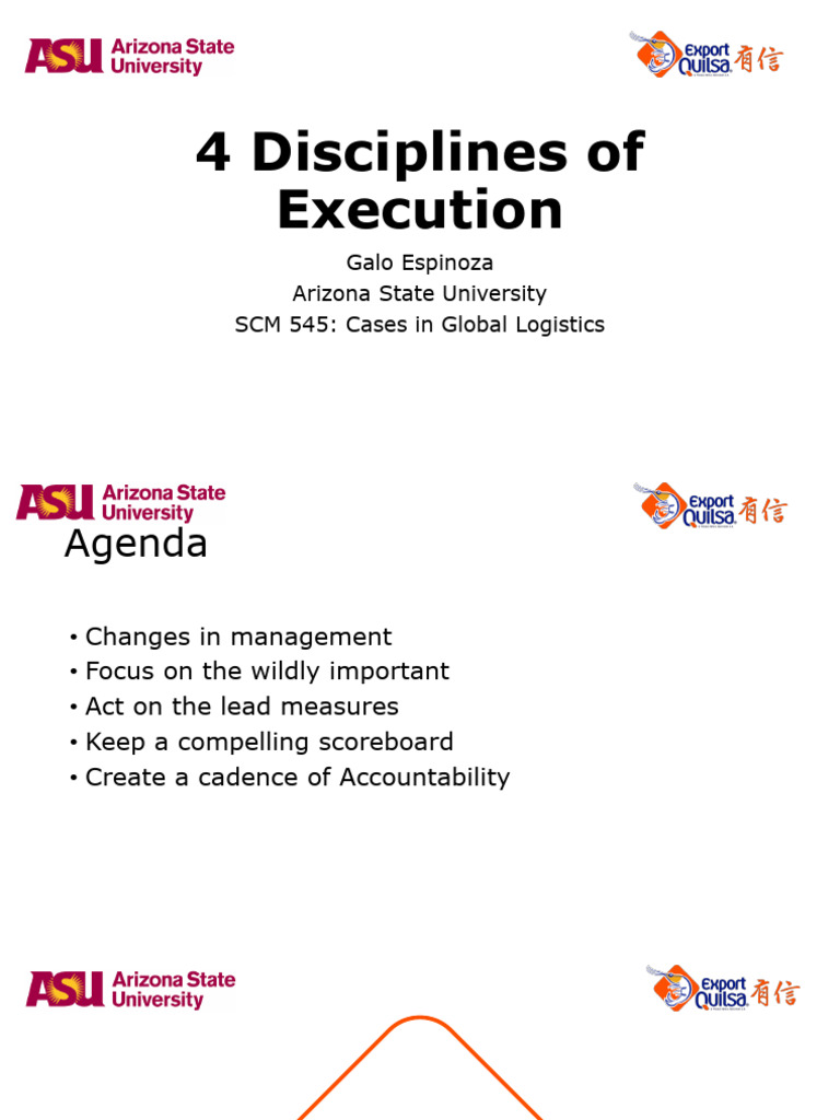 4 Disciplines of Execution Overview | PDF | Supply Chain Management ...